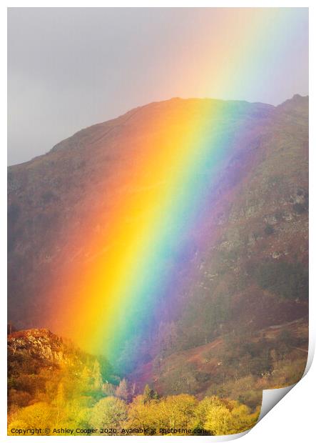 Rainbow light. Print by Ashley Cooper