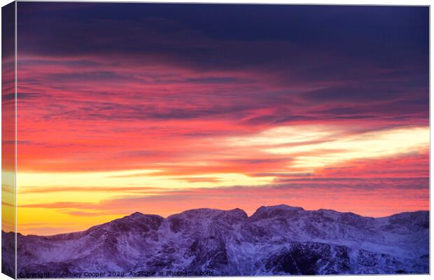 Scafell Canvas Print by Ashley Cooper