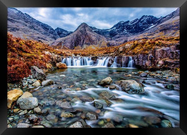 The Fairy Pools - Isle of Skye Framed Print by John Frid