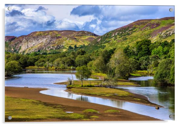 River Fleet in the Scottish Highlands Acrylic by John Frid