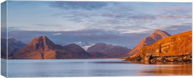 The Cuillin Range from Elgol Canvas Print by John Frid