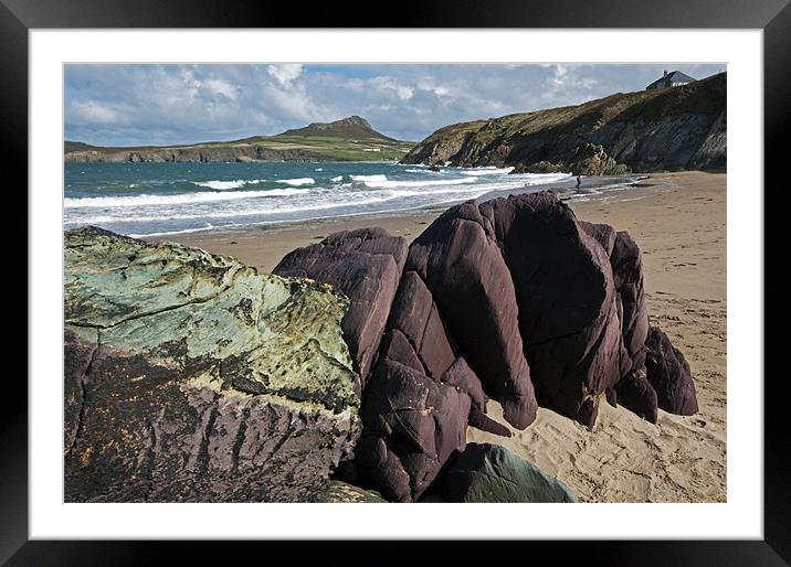 Porthsele Beach 2 Framed Mounted Print by Geoff Storey