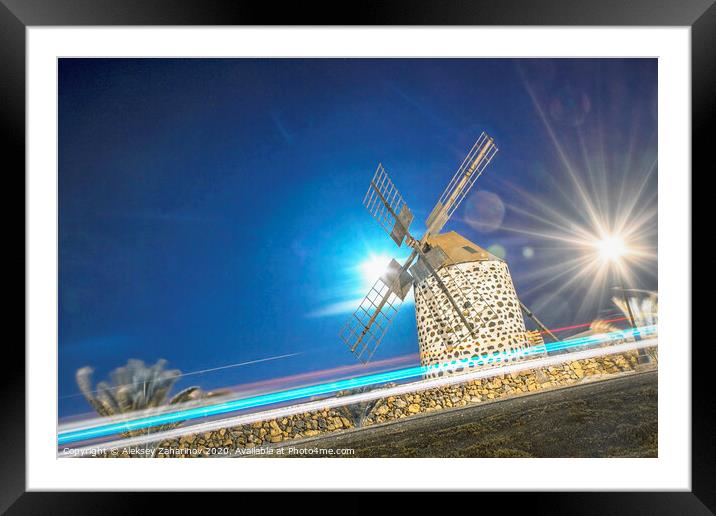 Windmill Framed Mounted Print by Aleksey Zaharinov