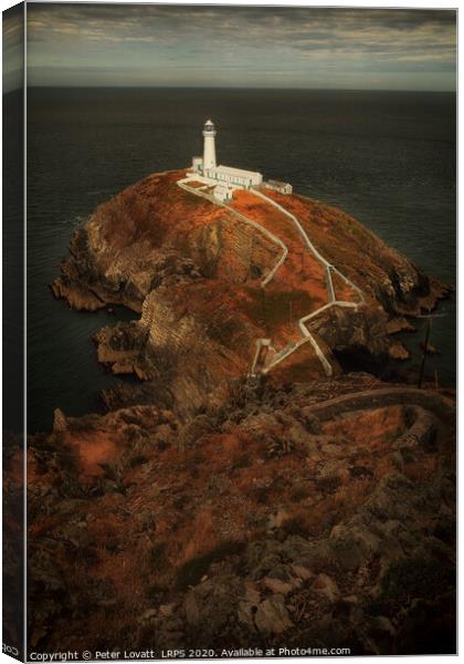 South Stack Lighthouse Canvas Print by Peter Lovatt  LRPS