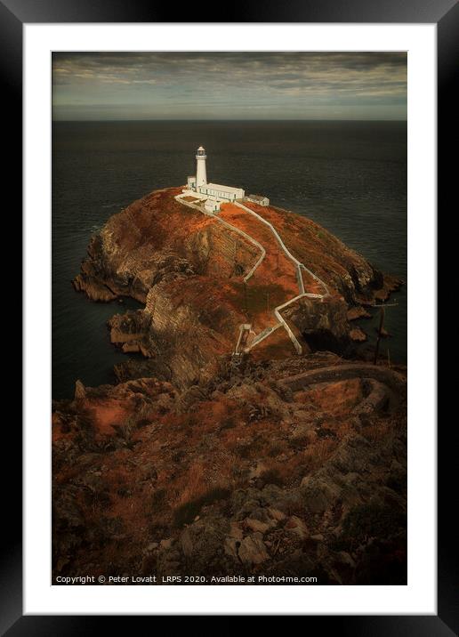 South Stack Lighthouse Framed Mounted Print by Peter Lovatt  LRPS