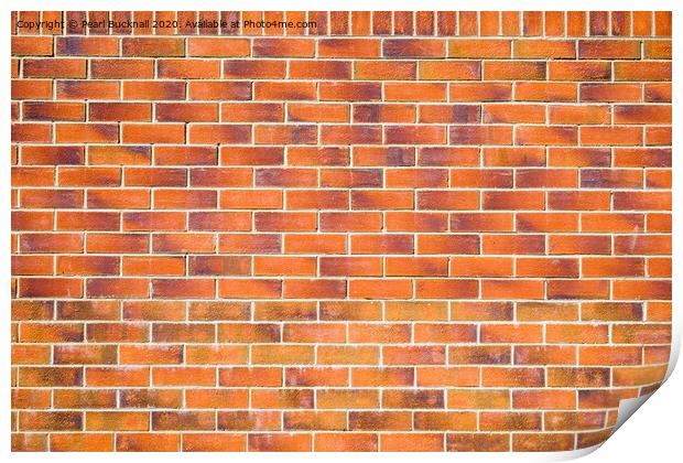 Brick Wall Print by Pearl Bucknall