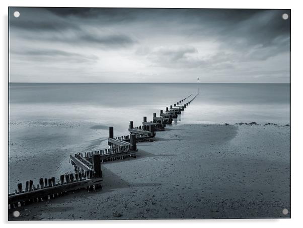 Hunstanton Beach, Norfolk Acrylic by Dave Turner