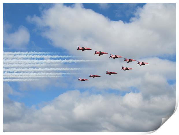 Red Arrows Print by Sarah Miles