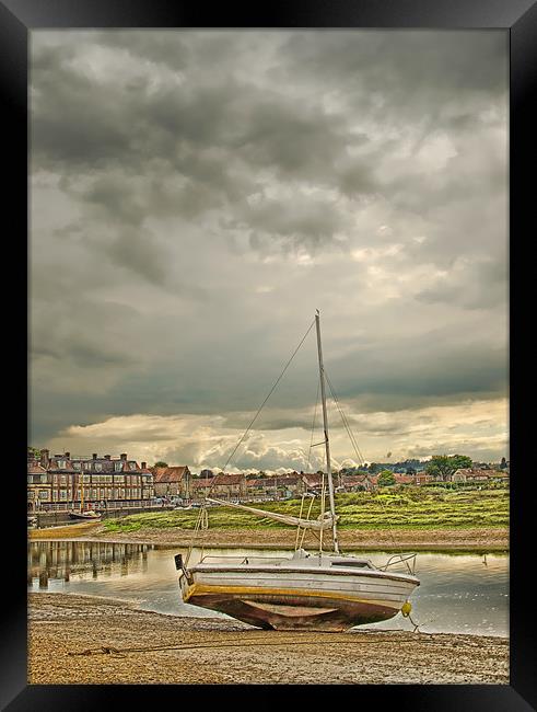 Storm Clouds over Blakeney Norfolk Framed Print by Chris Thaxter