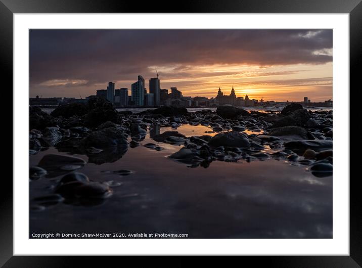 Liverpool's Ethereal Sunrise Framed Mounted Print by Dominic Shaw-McIver