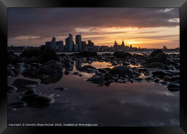 Liverpool's Ethereal Sunrise Framed Print by Dominic Shaw-McIver