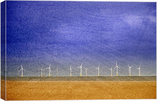 Scroby Sands Wind Farm, Norfolk Canvas Print by Dave Turner