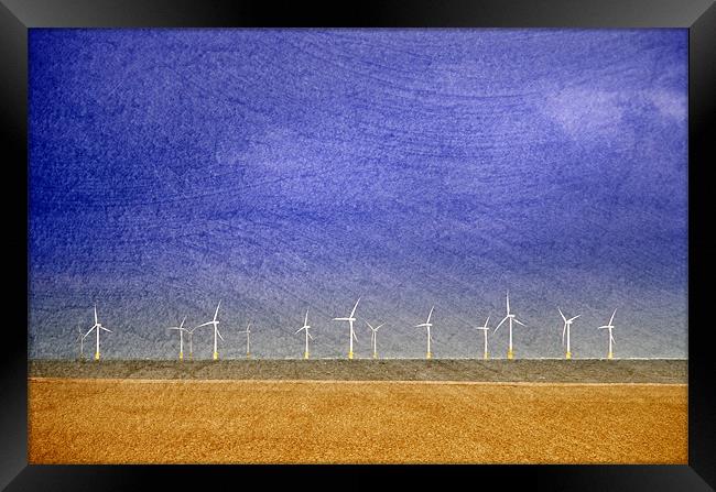 Scroby Sands Wind Farm, Norfolk Framed Print by Dave Turner