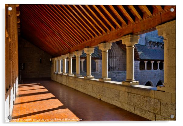 Corridors of Guimaraes Palace Acrylic by Angelo DeVal