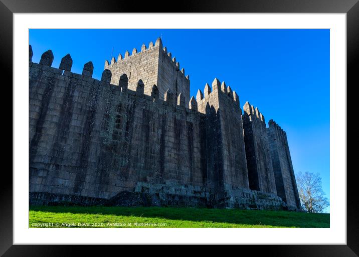 Medieval Castle of Guimaraes - Portugal Framed Mounted Print by Angelo DeVal