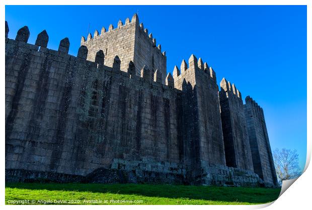 Medieval Castle of Guimaraes - Portugal Print by Angelo DeVal