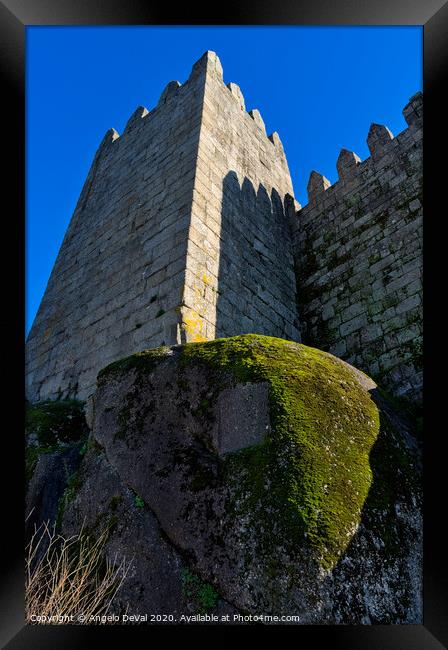 Tower of the Medieval Castle of Guimaraes Framed Print by Angelo DeVal