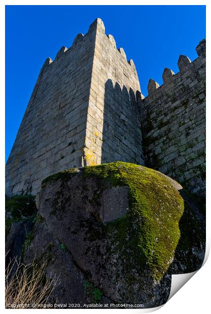 Tower of the Medieval Castle of Guimaraes Print by Angelo DeVal