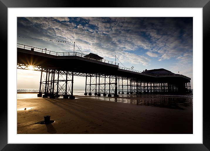Sundown Pier - Cromer Framed Mounted Print by Simon Wrigglesworth