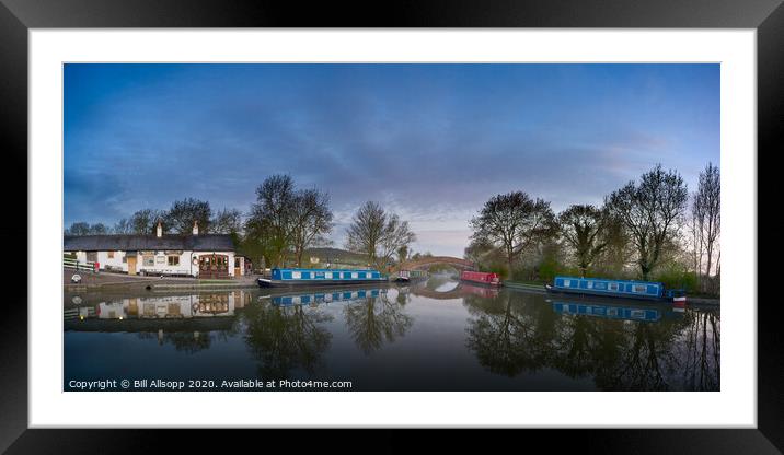 The Grand Union Canal at Foxton. Framed Mounted Print by Bill Allsopp