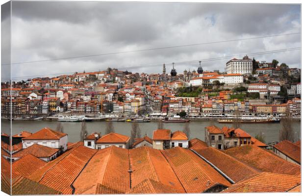 City of Porto in Portugal Canvas Print by Artur Bogacki