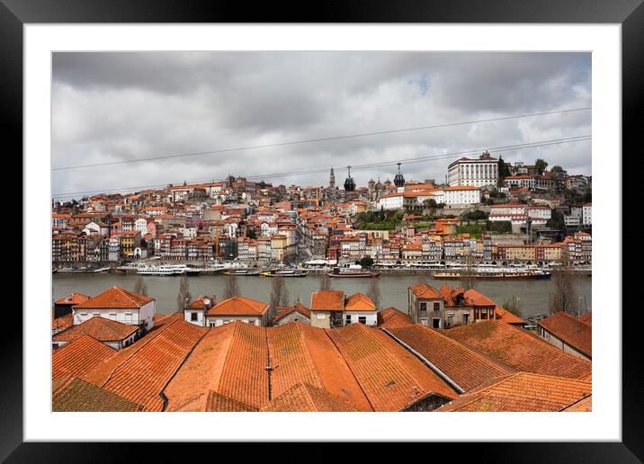 City of Porto in Portugal Framed Mounted Print by Artur Bogacki
