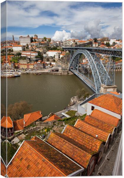 Porto And Gaia Cityscape Canvas Print by Artur Bogacki