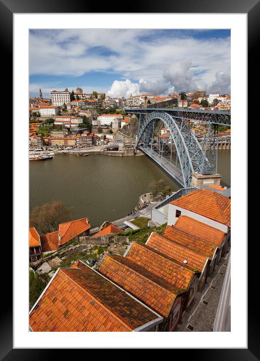 Porto And Gaia Cityscape Framed Mounted Print by Artur Bogacki