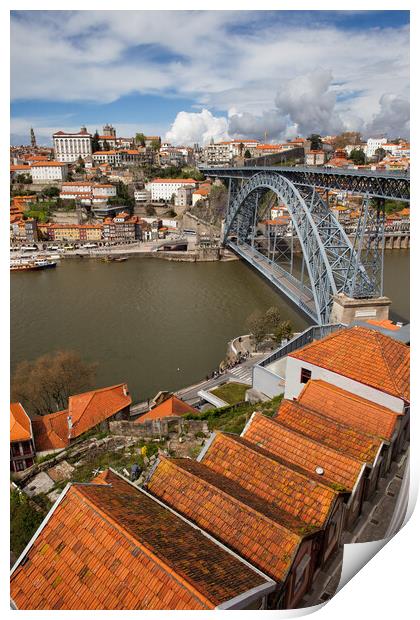 Porto And Gaia Cityscape Print by Artur Bogacki