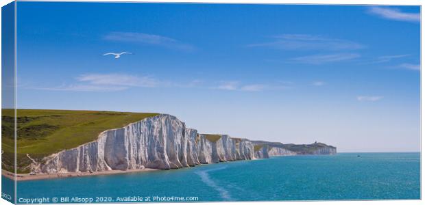 The Seven Sisters panorama. Canvas Print by Bill Allsopp