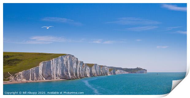 The Seven Sisters panorama. Print by Bill Allsopp