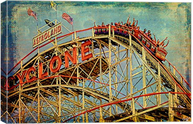 Riding the Cyclone Canvas Print by Chris Lord