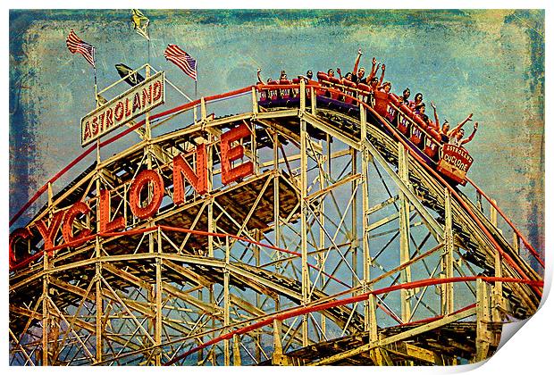 Riding the Cyclone Print by Chris Lord