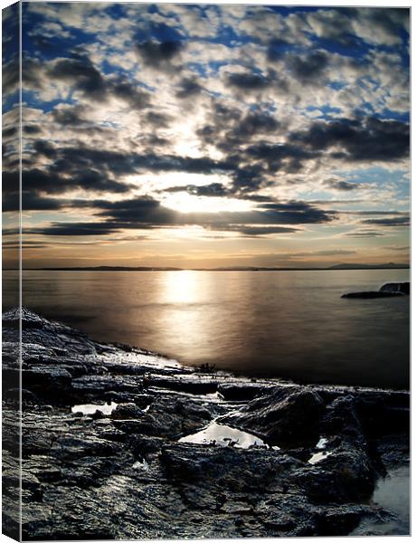 Rock Sunset Canvas Print by Keith Thorburn EFIAP/b