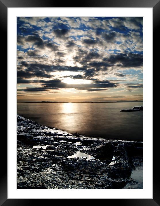 Rock Sunset Framed Mounted Print by Keith Thorburn EFIAP/b