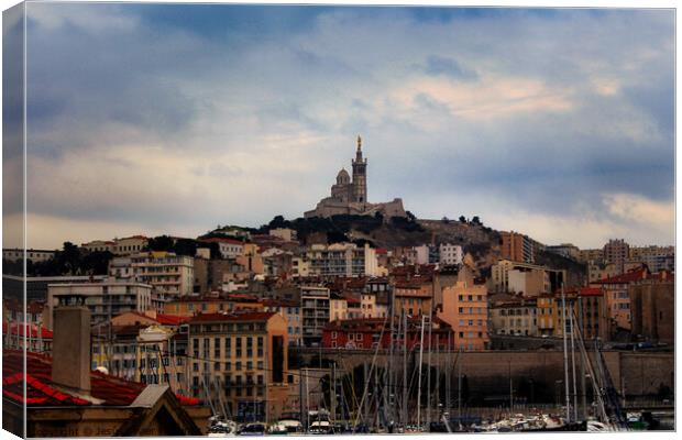 Majestic NotreDame de la Garde Canvas Print by Jesus Martínez