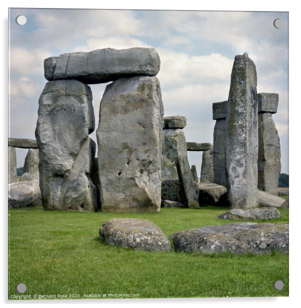 Stonehenge  Acrylic by Bernard Rose Photography