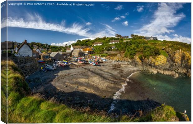 Cadgwith fishing village Canvas Print by Paul Richards
