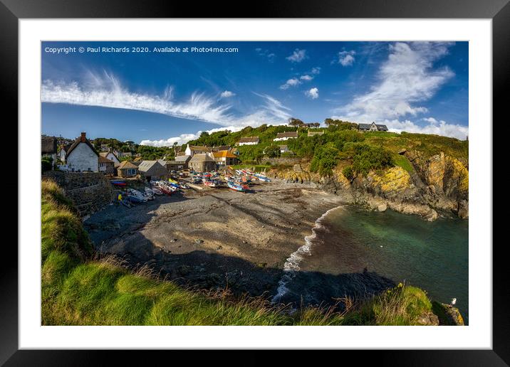Cadgwith fishing village Framed Mounted Print by Paul Richards