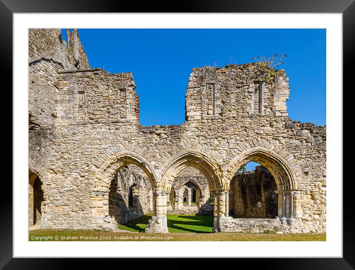 Netley Abbey Chapter House Framed Mounted Print by Graham Prentice