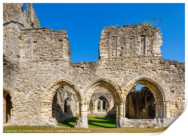 Netley Abbey Chapter House Print by Graham Prentice