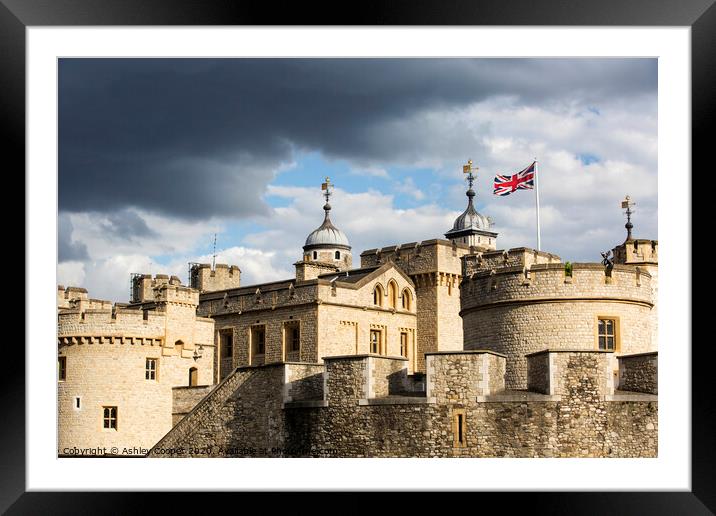 Tower of London Framed Mounted Print by Ashley Cooper