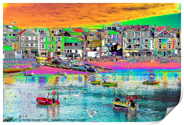 St Ives Print by Ashley Cooper