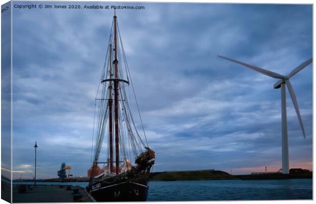 Powered by Wind. Canvas Print by Jim Jones