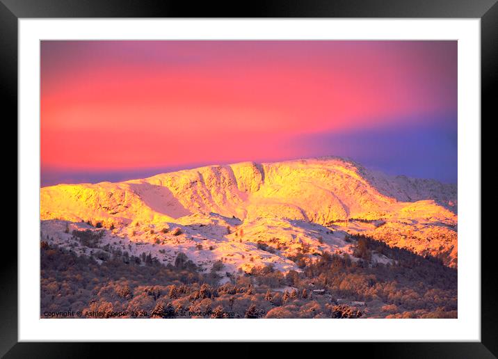 on fire Framed Mounted Print by Ashley Cooper