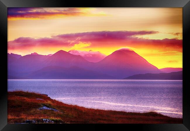 Cuillins. Framed Print by Ashley Cooper