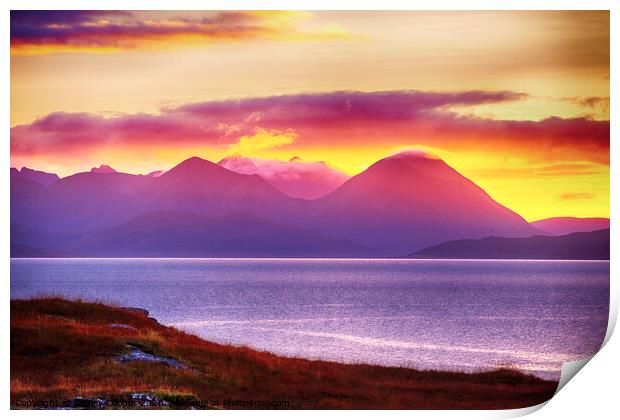 Cuillins. Print by Ashley Cooper
