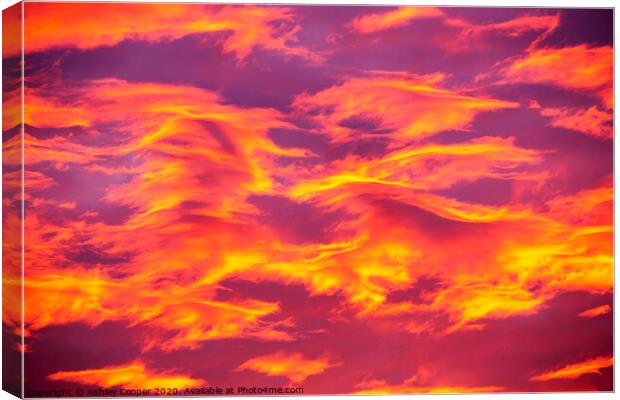 The sky. Canvas Print by Ashley Cooper