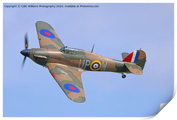 Hawker Hurricane at The Shuttleworth Airshow Print by Colin Williams Photography