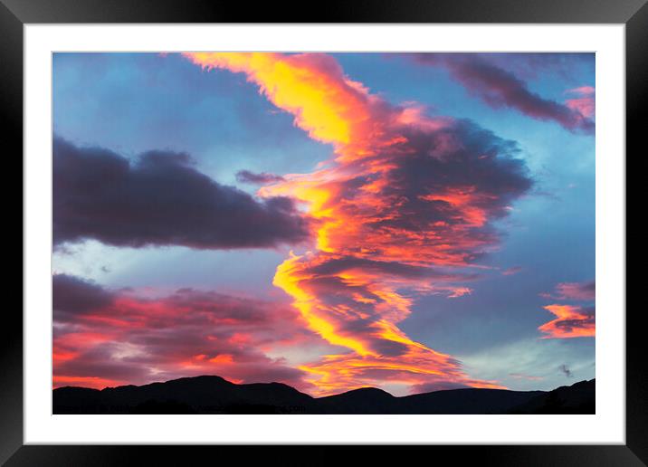 The cloud Framed Mounted Print by Ashley Cooper